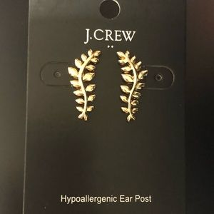J. Crew Earrings Leaf Ear Crawler